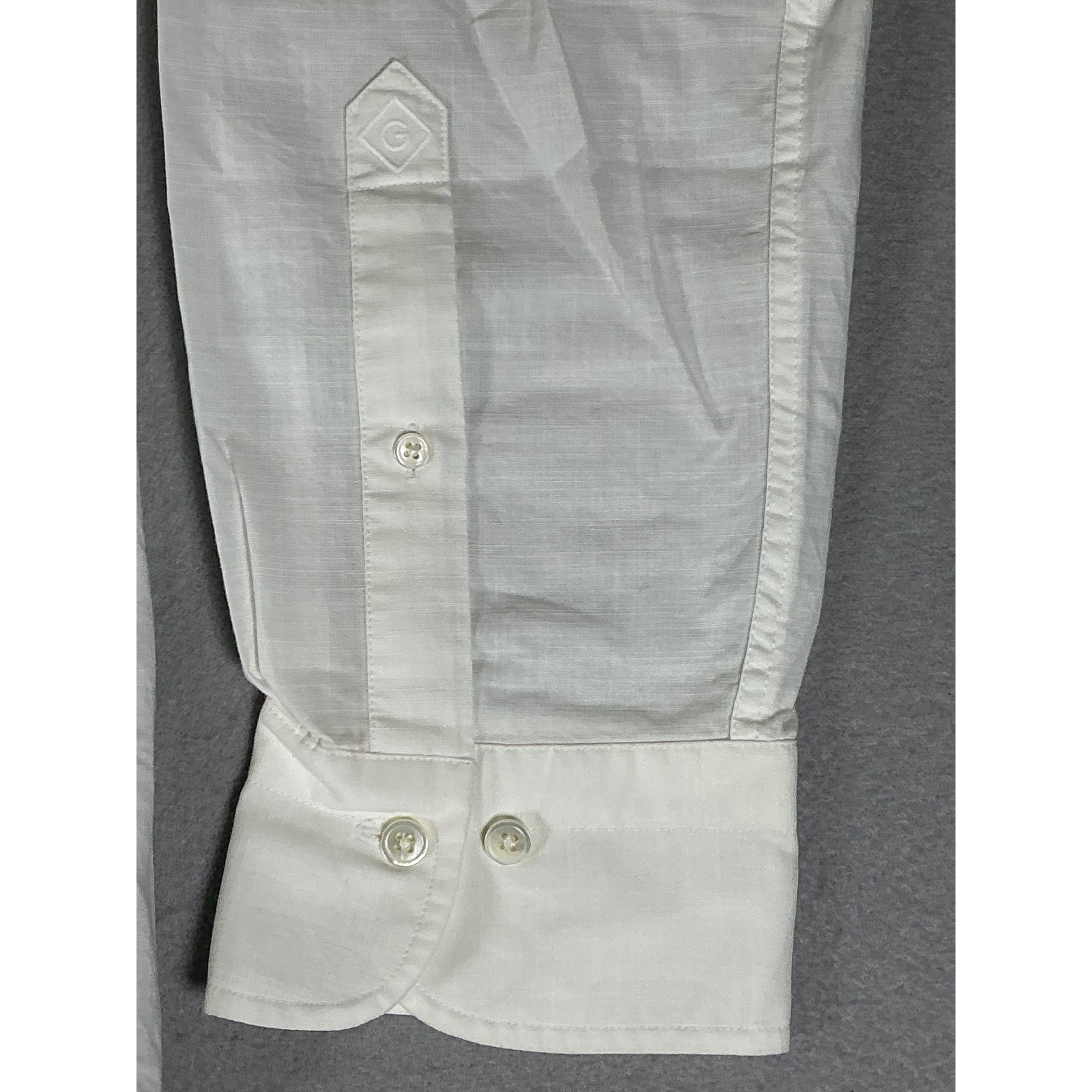 Gant Mens Xl White Chambray Fit Button Down Shirt Long Sleeve Nwt Cotton Casual — image 5 of 8